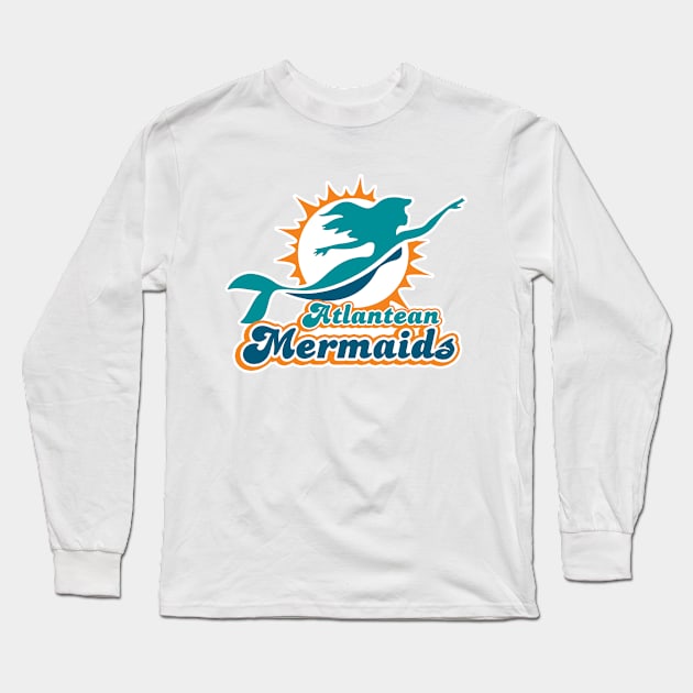 Atlantean Mermaids Long Sleeve T-Shirt by dizzoriented